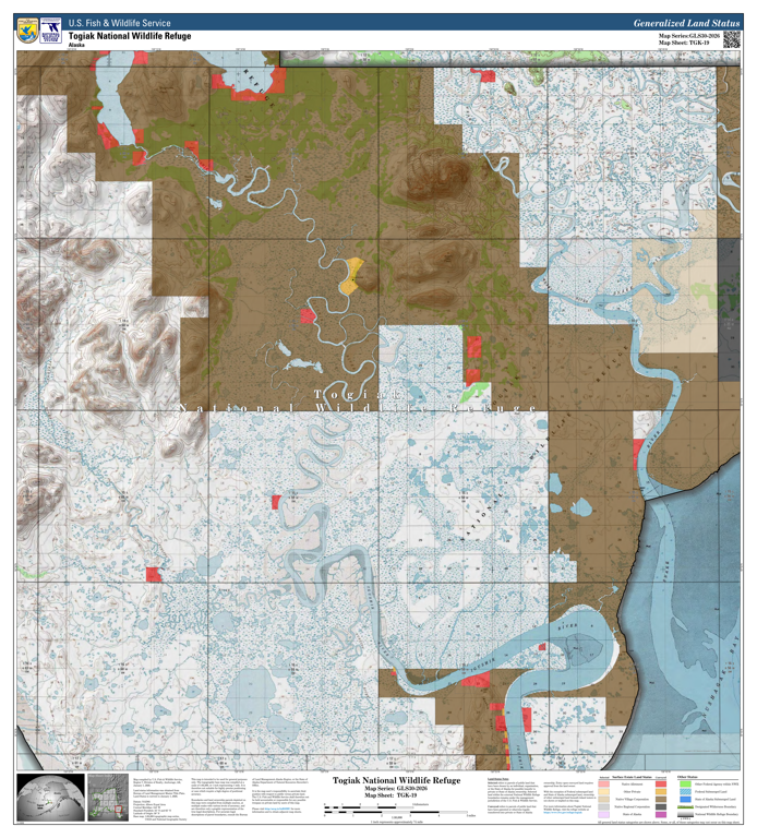 Togiak NWR (TGK-19 - #19 of 24) Map by U.S. Fish & Wildlife Service ...