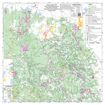 US Forest Service R2 Rocky Mountain Region Black Hills NF - North (South Dakota) - Recreation Map digital map