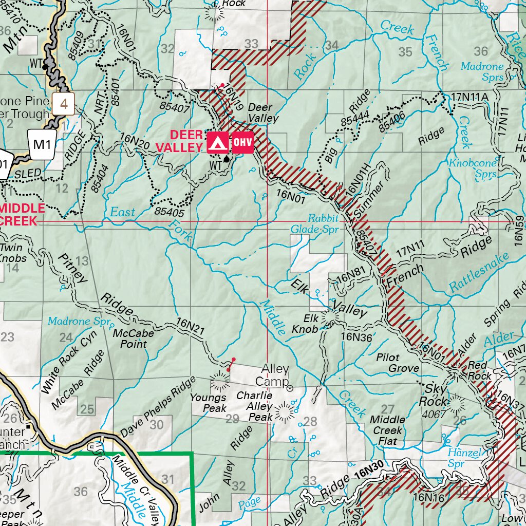 Mendocino National Forest Visitor Map by US Forest Service R5  Avenza Maps