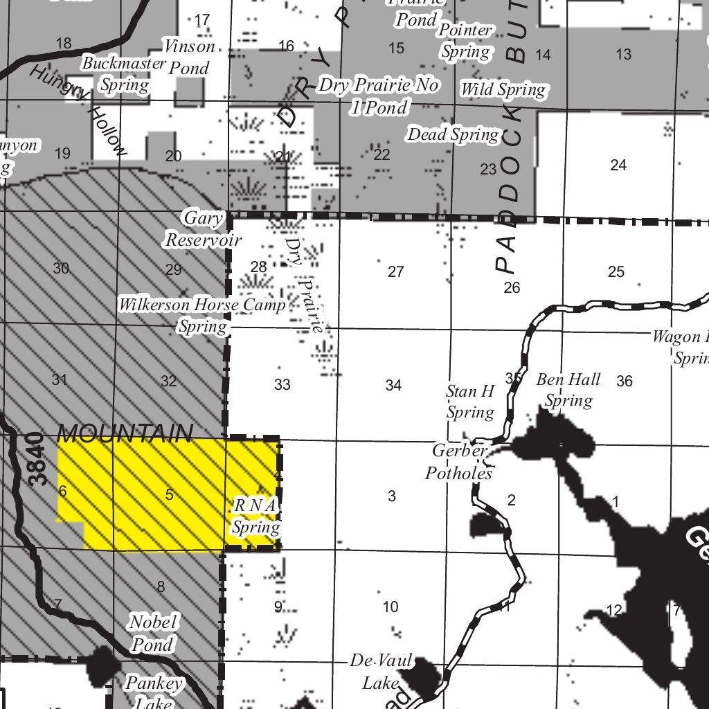 Fremont NF South Bly and Lakeview RDs Firewood Map by US Forest