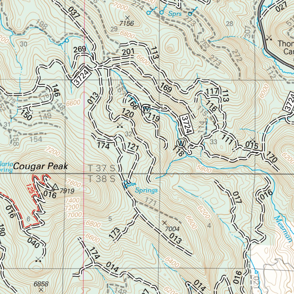 Lakeview Ranger District Map West by US Forest Service R6 Pacific