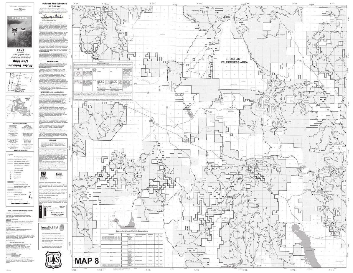 Fremont Winema NF Motor Vehicle Use Map 8 By US Forest Service R6 fremont-winema-nf-motor-vehicle-use-map-8-by-us-forest-service-r6