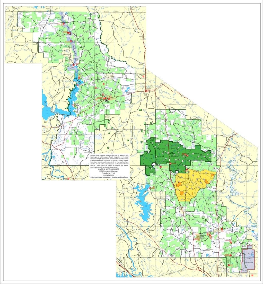 Kisatchie National Forest, Catahoula And Winn Districts, Forest Visitor ...