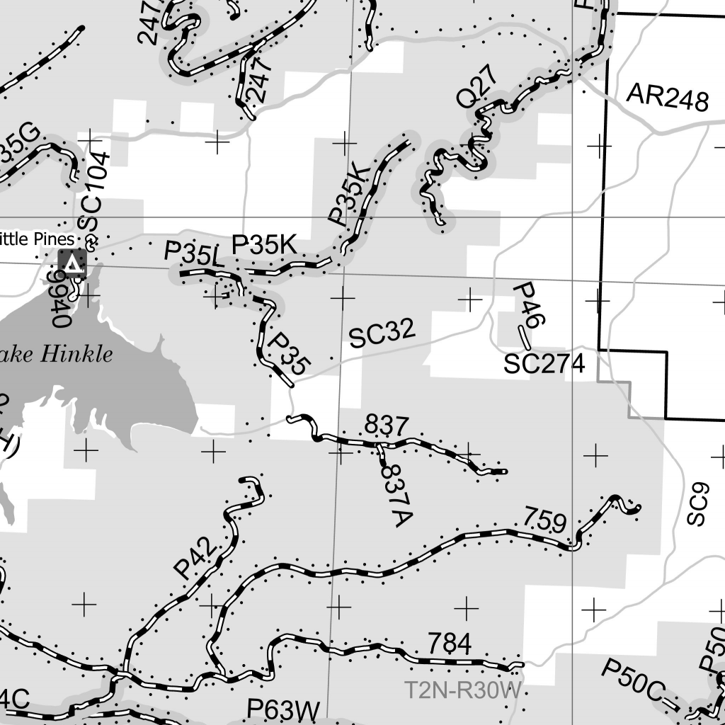 Motor Vehicle Use Map, MVUM, Poteau and Cold Springs District, Ouachita ...