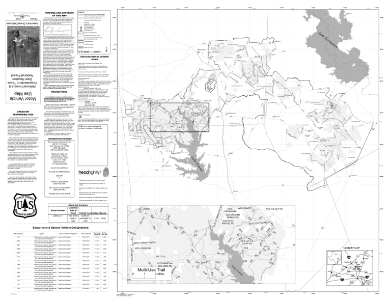 Motor Vehicle Use Map MVUM Sam Houston National Forest By US Forest motor-vehicle-use-map-mvum-sam-houston-national-forest-by-us-forest