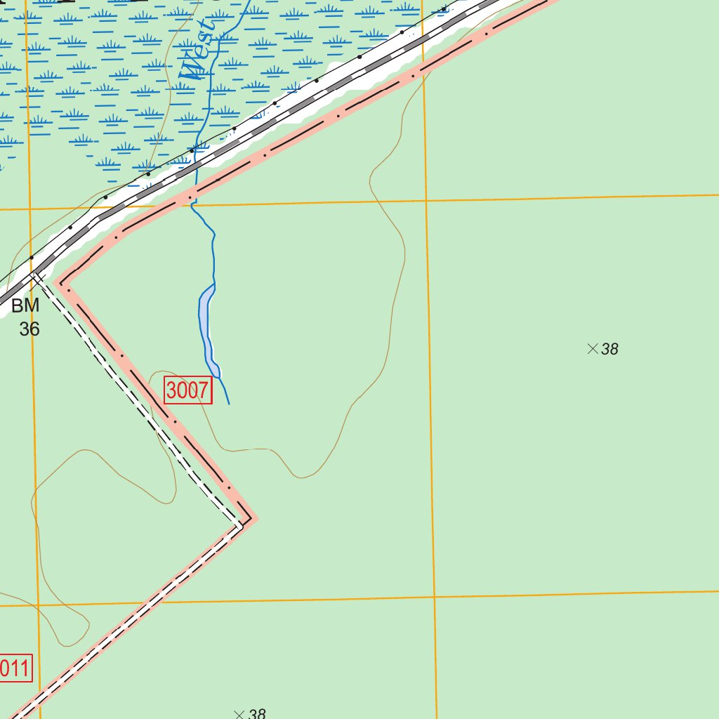 Catfish Lake, NC FSTopo Legacy Map by US Forest Service Topo Avenza