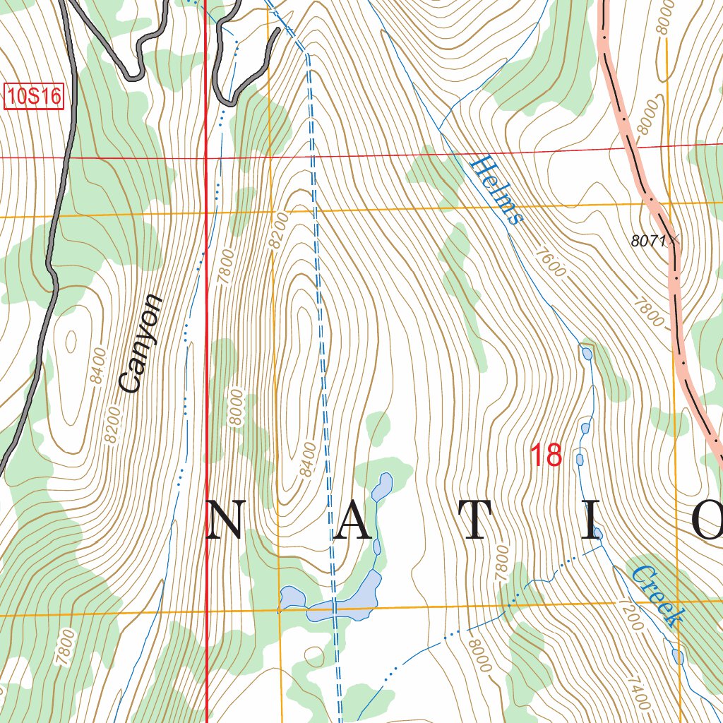 Courtright Reservoir, CA FSTopo Legacy Map by US Forest Service Topo