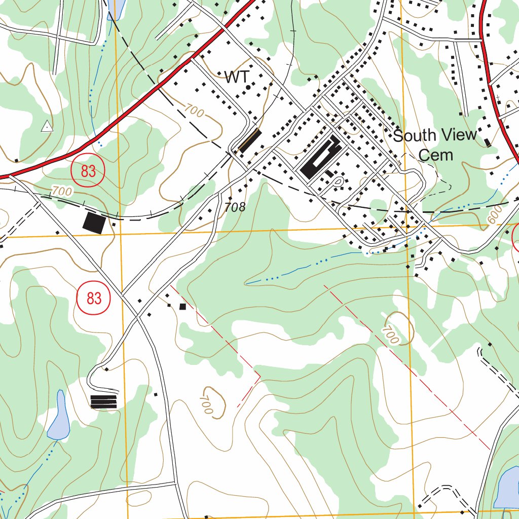Monticello, GA FSTopo Legacy Map by US Forest Service Topo Avenza Maps
