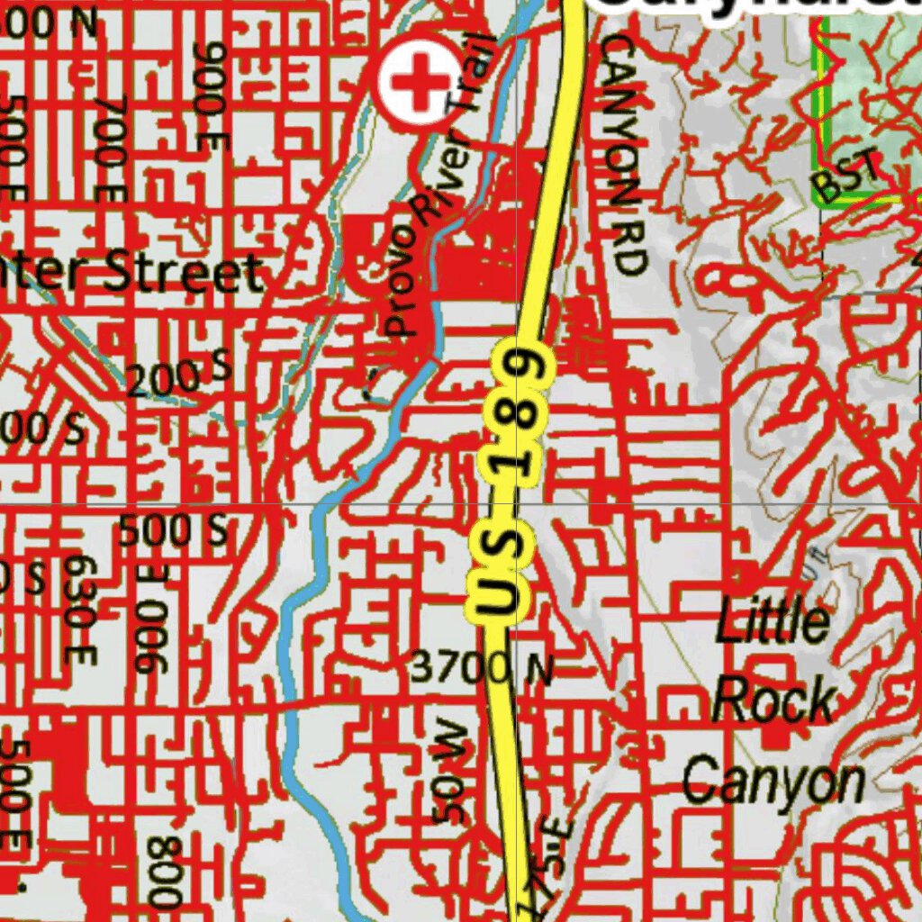 UT South Wasatch Front Extended Archery Area 106 Hybrid Elk Map by Utah