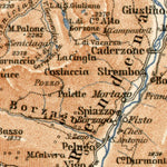 Waldin Adamello, Presanella and Brenta Alps district map, 1906 digital map