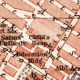Waldin Albany city map, 1909 digital map