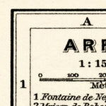 Waldin Arras city map, 1913 digital map