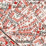 Waldin Bad Godesberg town plan, 1927 digital map