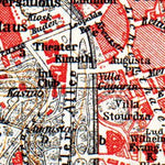 Waldin Baden (Baden-Baden) city map, 1905 digital map