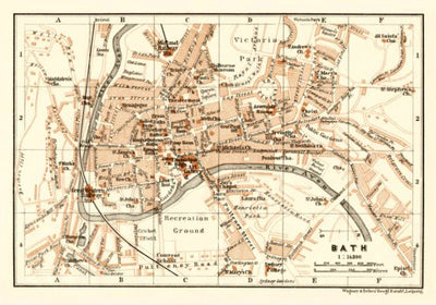 Waldin Bath city map, 1906 digital map