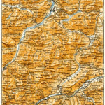 Waldin Bavarian, Lechtal and Innental Alps from Füssen to Landeck and Umhausen, 1906 digital map