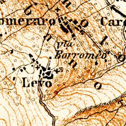 Waldin Baveno and Stresa environs map, 1908 digital map