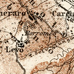 Waldin Baveno and Stresa environs map, 1913 digital map