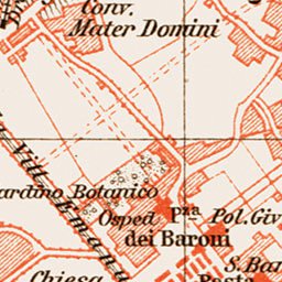 Waldin Bergamo city map, 1903 digital map