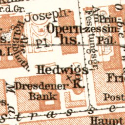 Waldin Berlin, city centre map, 1911 digital map