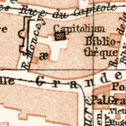 Waldin Besançon city map, 1909 digital map