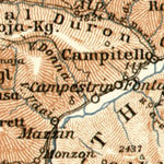 Waldin Bolzano's eastern environs map, 1906 digital map