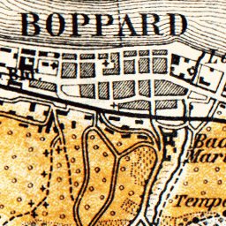 Waldin Boppard and environs map, 1905 digital map