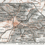 Waldin Bozen (Bolzano) and Gries, region map, 1910 digital map