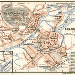 Waldin Brandenburg (an der Havel) city map, 1911 digital map