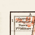 Waldin Brescia city map, 1903 digital map