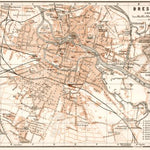 Waldin Breslau (Wrocław) city map, 1911 digital map