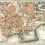 Waldin Brest city map, 1913 digital map