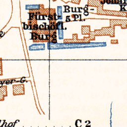 Waldin Brixen (Bressanone) city map, 1911 digital map