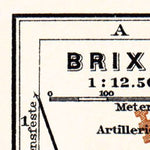 Waldin Brixen (Bressanone) city map, 1911 digital map