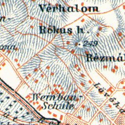 Waldin Budapest and its environs map, 1913 digital map