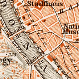 Waldin Budapest and its environs map, 1914 digital map