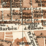 Waldin Carcassonne city map, 1913 digital map