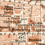 Waldin Catania city map, 1912 digital map
