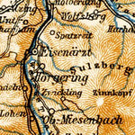 Waldin Chiemsee environs and Achental map, 1906 digital map
