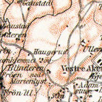 Waldin Christiania (Oslo) and environs map, 1911 digital map