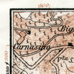 Waldin Como Lake and its environs map, 1909 digital map