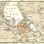 Waldin Como town and its environs map, 1897 digital map