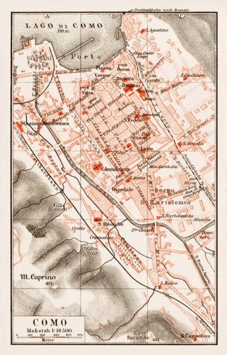 Waldin Como town plan, 1903 digital map