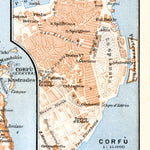 Waldin Corfu town plan, 1929 digital map