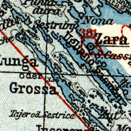 Waldin Dalmatia, Bosnia and Herzegovina. General map, 1911 digital map