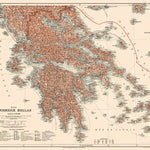 Waldin Das Koenigreich Hellas. Greece, general map, 1908 digital map