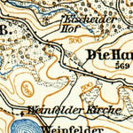 Waldin Daun environs map, 1905 digital map