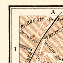 Waldin Derby city map, 1906 digital map