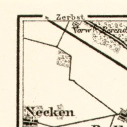 Waldin Dessau and environs map, 1911 digital map