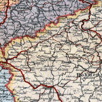 Waldin Deutsches Reich. Map of the German Empire, 1903 digital map